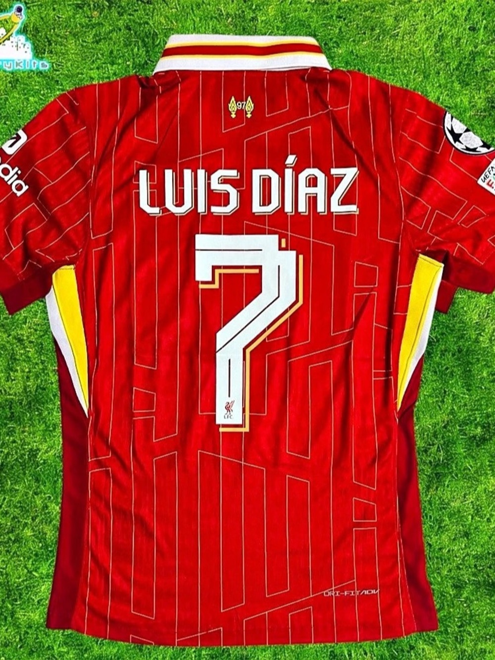Nike Liverpool FC 2024/25 Home Luis Díaz #7 Jersey Red & White